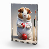 Klaar voor de pitch, cavia cricketer fotoblokken (Rechts)