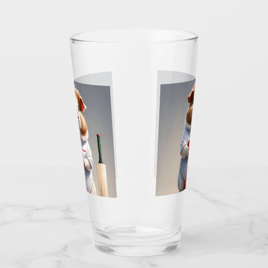 Klaar voor de pitch, cavia cricketer glas (Links)