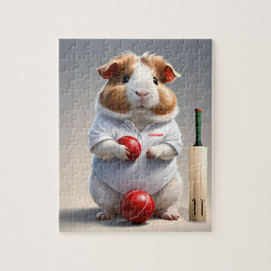 Klaar voor de pitch, cavia cricketer legpuzzel