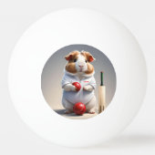 Klaar Voor De Pitch, Cavia Cricketspeler Pingpongbal (Achterkant)
