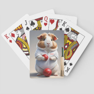 Klaar Voor De Pitch, Cavia Cricketspeler Pokerkaarten