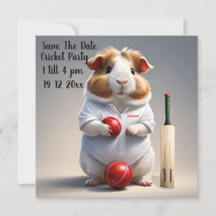 Klaar voor de Pitch: Cavia in Cricket Uitrusting, Save The Date