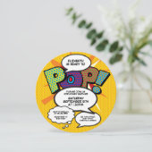 Klaar voor de Pop Baby shower Modern Fun Kaart (Staand voorkant)