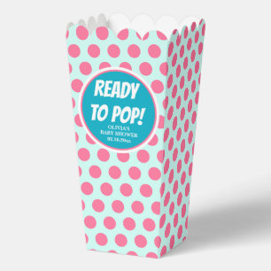 Klaar voor de Pop Baby shower Popcorn Bedankdoosjes