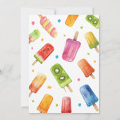 Klaar voor de Pop Baby shower Popsicle Kaart (Achterkant)