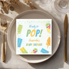 Klaar voor de Pop Baby shower Popsicle servetten