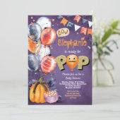 Klaar voor de pop Halloween baby shower genderneut Kaart (Staand voorkant)