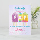 Klaar voor de POP Ice Poppen Baby shower Invitatio Kaart (Staand voorkant)