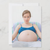 Klaar voor de Pop Modern Fun Baby shower Foto Kaart (Achterkant)