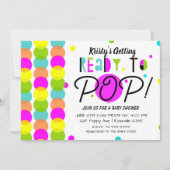 Klaar voor de Pop Modern Kleurrijk Baby shower Kaart (Voorkant)