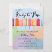 Klaar voor de Pop Popsicle Summer Baby shower Kaart (Voorkant)