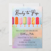 Klaar voor de Pop Popsicle Summer Baby shower Kaart (Voorkant)
