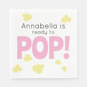 Klaar voor de Pop Schattige meisje roze popcorn Ba Servet