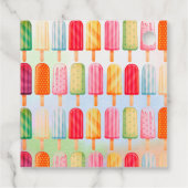 Klaar voor de Pop Schattigee Popsicles Baby shower Bedankjes Labels (Achterkant)