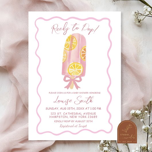 Klaar voor de Pop Summer Popsicle Baby shower Kaart