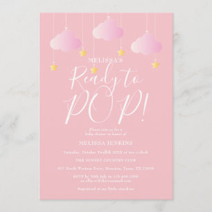Klaar voor de Pop Twinkle Twinkle Baby Girl Shower Kaart