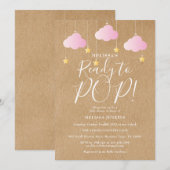 Klaar voor de Pop Twinkle Twinkle Baby shower Rust Kaart (Voorkant / Achterkant)