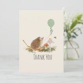 Klaar voor de Pop van paddenstoelen EelegelBaby sh Bedankkaart (Staand voorkant)