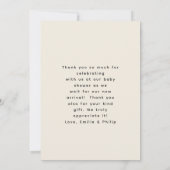 Klaar voor de Pop van paddenstoelen EelegelBaby sh Bedankkaart (Achterkant)