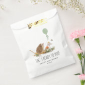 Klaar voor de Pop van paddenstoelen EelegelBaby sh Bedankzakje (Gezegeld)