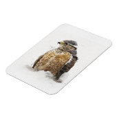 Klaar voor de sneeuwmagneet magneet (Linkerzijde)