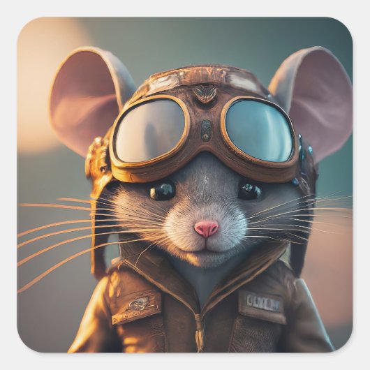 Klaar voor de start vierkante sticker (Voorkant)