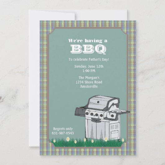 Klaar voor de Uitnodiging van de Grill (Voorkant)