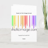 Klaar voor de Vintage Oogst Feestdagen Kaart (Achterkant)