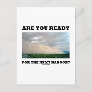 Klaar voor de volgende Haboob? (Storm) Briefkaart