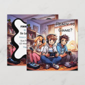 Klaar voor de wedstrijd? Jongens Gaming Verjaardag Kaart (Voorkant / Achterkant)