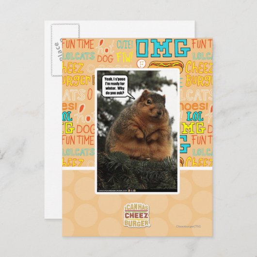 Klaar voor de winter briefkaart (Voorkant / Achterkant)