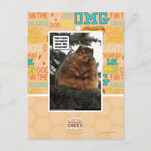 Klaar voor de winter briefkaart (Voorkant)