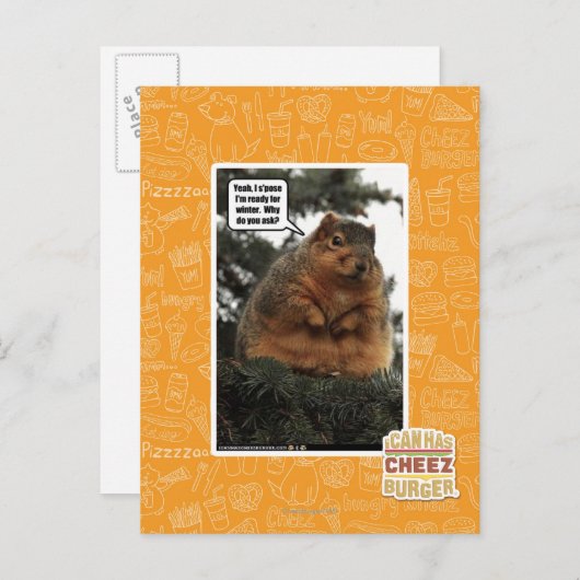 Klaar voor de winter briefkaart (Voorkant / Achterkant)