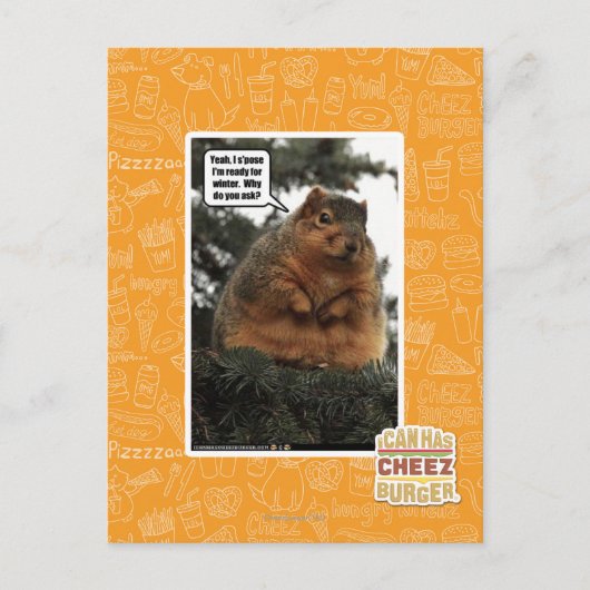 Klaar voor de winter briefkaart (Voorkant)