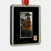 Klaar voor de winter metalen ornament (Rechts)