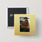 Klaar voor de winter vierkante button 5,1 cm (Voorkant /achterkant)