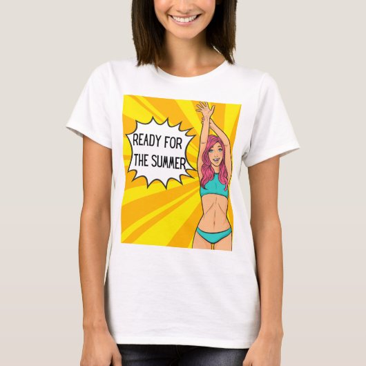 KLAAR VOOR DE ZOMER T-SHIRT (Voorkant)