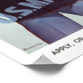 Klaar voor deelname aan  militair Poster van de Am (Hoek)