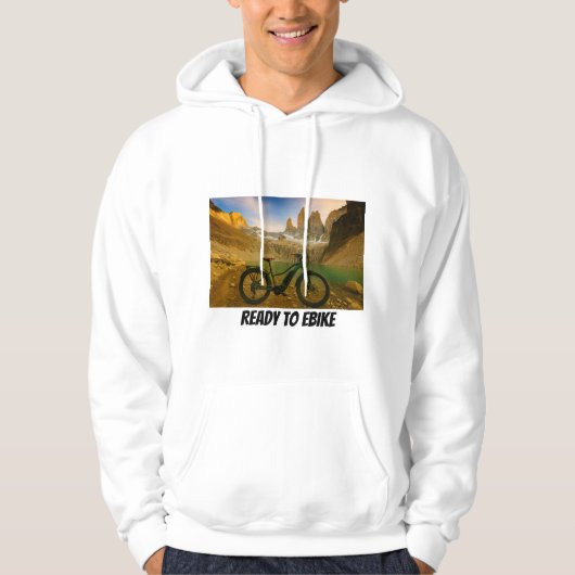 Klaar voor EBIKE Hoodie (Voorkant)