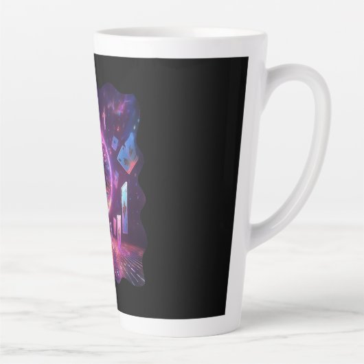 Klaar voor een avond dansen en gokken latte mok (Rechts)