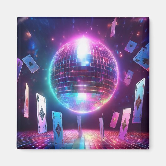 Klaar voor een avond dansen en gokken magneet (Voorkant)