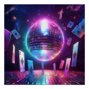 Klaar voor een avond dansen en gokken perfect poster