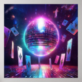 Klaar voor een avond dansen en gokken poster (Voorkant)