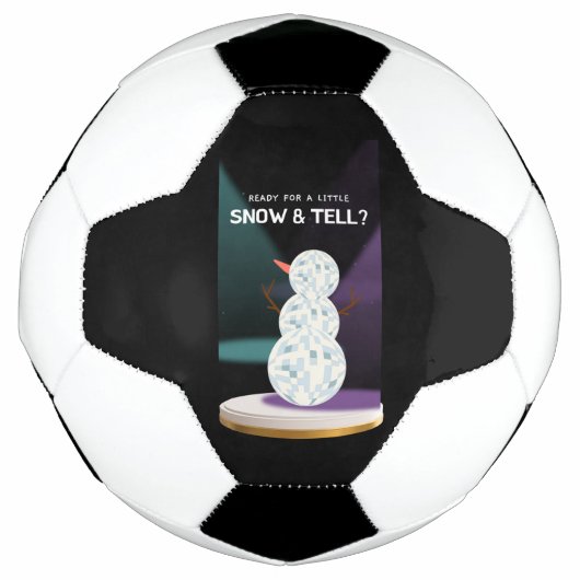 Klaar voor een beetje sneeuw en vertel Discoball S Voetbal (Voorkant)