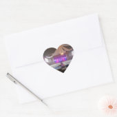Klaar voor een concert hart sticker (Envelop)