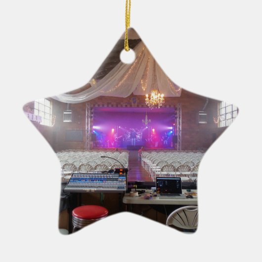 Klaar voor een concert keramisch ornament (Voorkant)