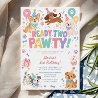 Klaar Voor Een Feestje Honden Thema 2e Verjaardags