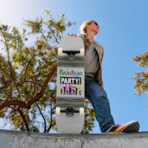 Klaar voor een feestje skateboard