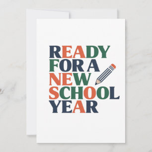 Klaar voor een nieuw schooljaar kaart