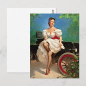 Klaar voor een Ride Pin omhoog Briefkaart (Voorkant / Achterkant)